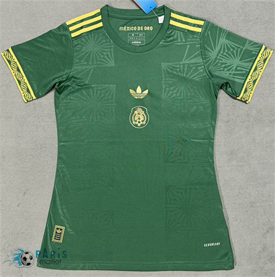 Maillotparis Achat Maillot Foot Mexique Femme Gold Cup Vert 2025/26