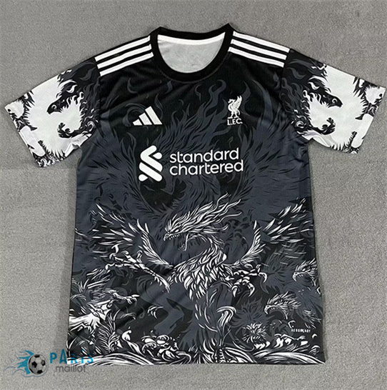 Maillotparis Soldes Maillot Foot Liverpool Special Noir/Blanc 2025/26