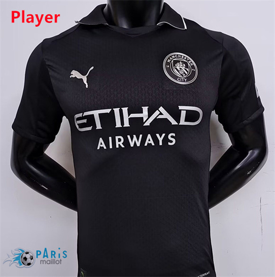 Maillotparis Soldes Maillot Foot Manchester City Player Noir 2025/26
