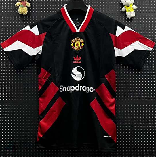 Maillotparis Soldes Maillot Foot Manchester United Special Noir 2025/26
