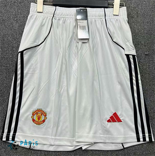Maillotparis Soldes Maillot Foot Manchester United Short Domicile 2025/26