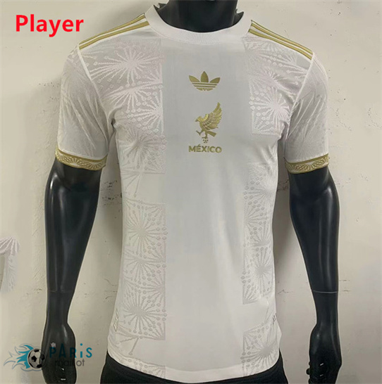 Maillotparis Discount Maillot Foot Mexique Player Gold Cup Special Blanc 2025/26
