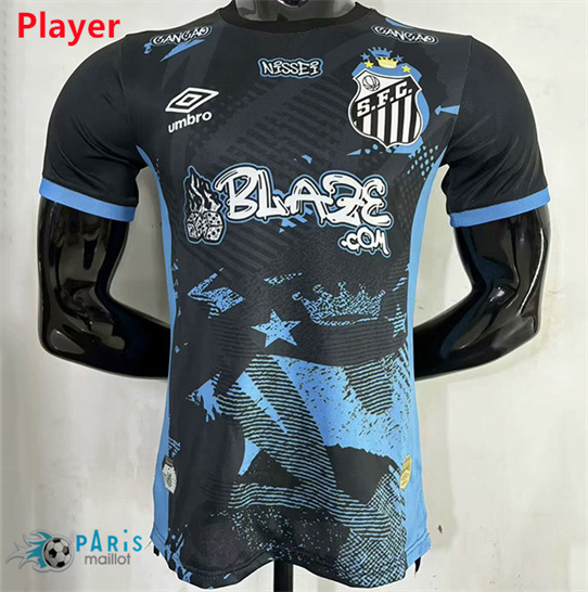Maillotparis Marque Maillot Foot Santos Player Special noir 2025/26