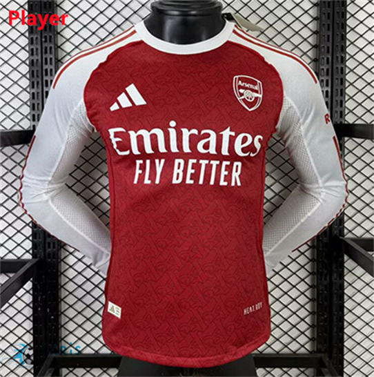 Soldes Maillot Foot Arsenal Player Domicile Manche Longue 2025/26