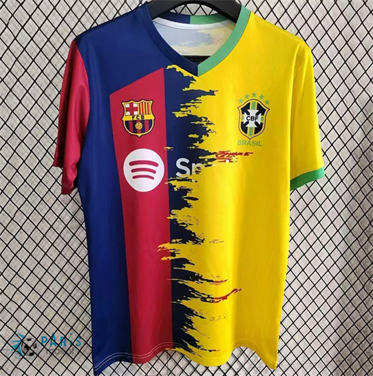 Créer Maillot Foot Barcelone Brésil collaboration 2025/26