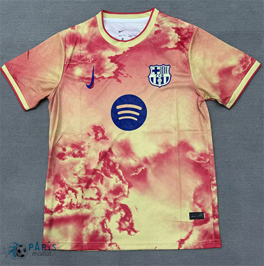 Acheter Maillot Foot Barcelone Orange/Rouge 2025/26