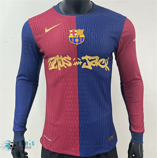 Soldes Maillot Foot Barcelone Player Domicile co-marqué Manche Longue 2025/26