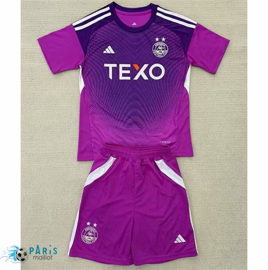 Marque Maillot Foot Aberdeen FC Enfant Pourpre 2025/26