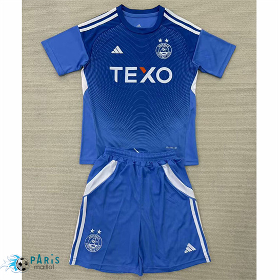 Prix Maillot Foot Aberdeen FC Enfant Gardien de but Bleu 2025/26