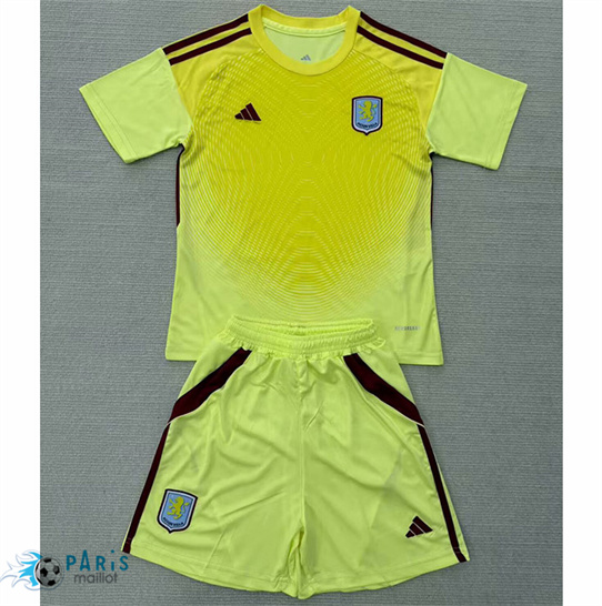 Prix Maillot Foot Aston Villa Enfant Gardien de but Jaune 2025/26