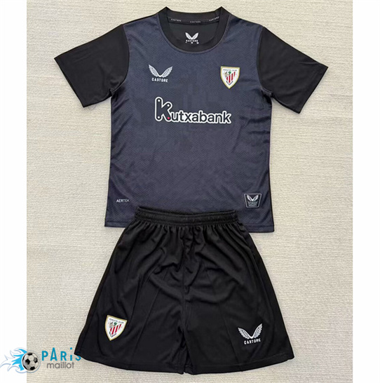 Soldes Maillot Foot Athletic Bilbao Enfant Gardien de but Noir 2025/26