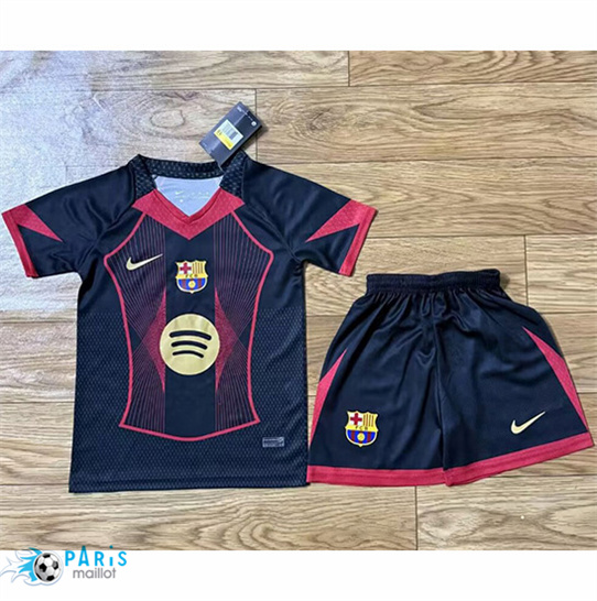 Nouveau Maillot Foot Barcelone Enfant Noir 2025/26