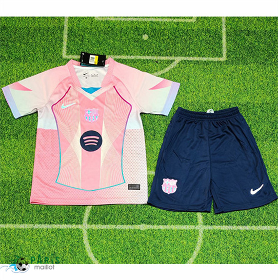 Créer Maillot Foot Barcelone Enfant Special Rose 2025/26
