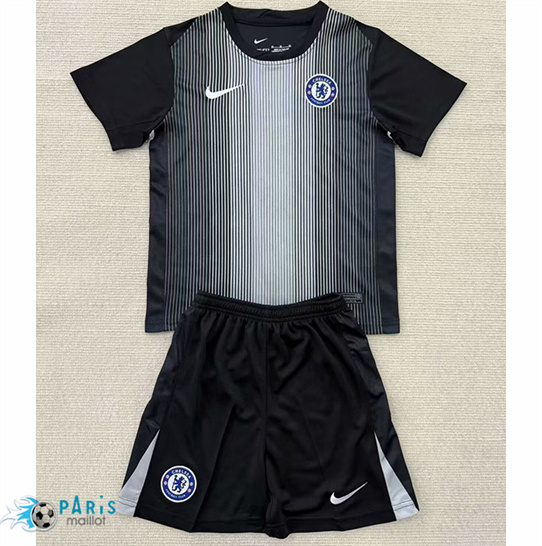 Acheter Maillot Foot Chelsea Enfant Gardien de but Noir 2025/26
