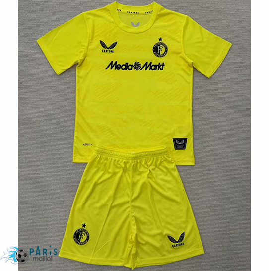 Acheter Maillot Foot Feyenoord Enfant Gardien de but Jaune 2025/26