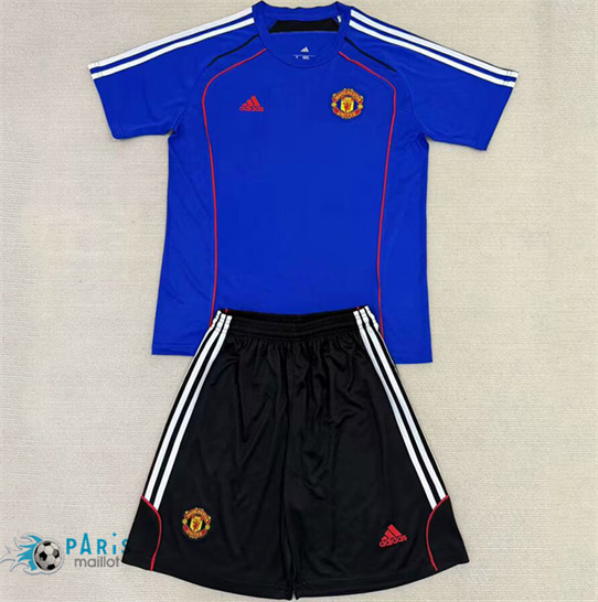 Achat Maillot Foot Manchester United Enfant Training Bleu 2025/26
