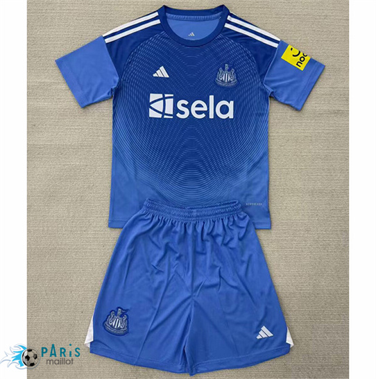 Créer Maillot Foot Newcastle United Enfant Gardien de but Bleu 2025/26