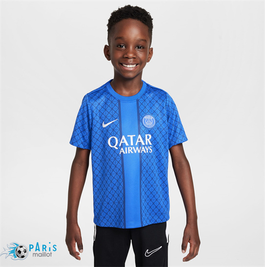 Prix Maillot Foot PSG Enfant Pre-match Bleu 2025/26