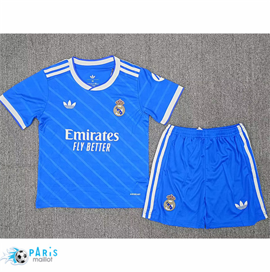 Soldes Maillot Foot Real Madrid Enfant Exterieur 2025/26