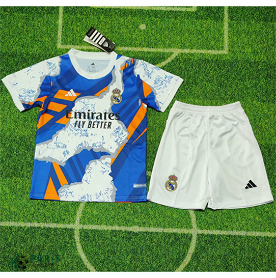 Créer Maillot Foot Real Madrid Enfant Special Bleu 2025/26