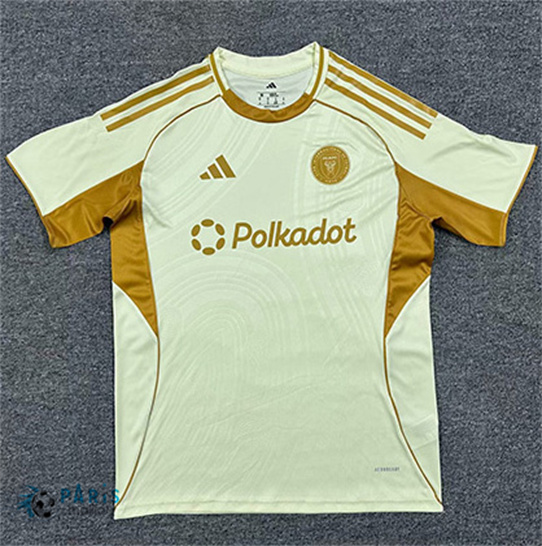 Marque Maillot Foot Inter Miami Training Jaune 2025/26