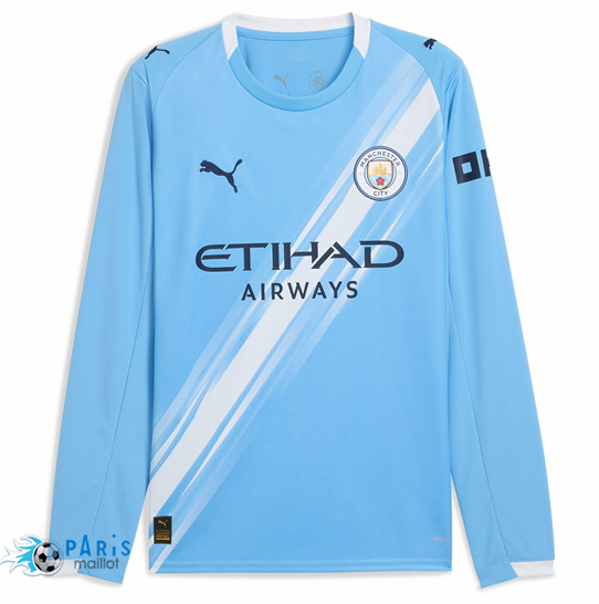 Achat Maillot Foot Manchester City Domicile Manche Longue 2025/26