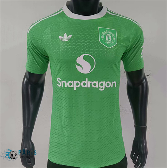 Prix Maillot Foot Manchester United Player Gardien de but Vert 2025/26