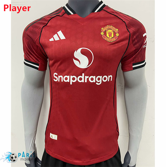 Soldes Maillot Foot Manchester United Player Domicile 2025/26