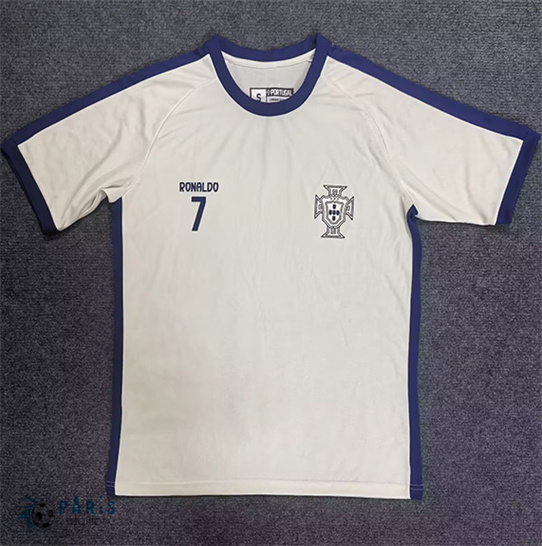 Prix Maillot Foot Portugal Number 7 T-shirt beige 2025/26