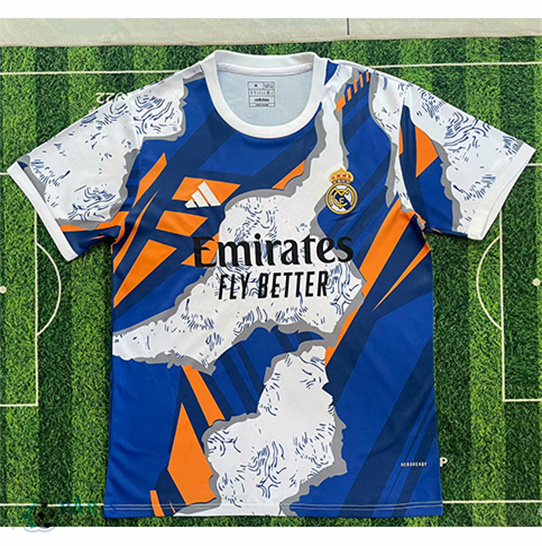 Soldes Maillot Foot Real Madrid Bleu 2025/26