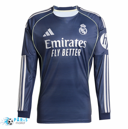 Achat Maillot Foot Real Madrid Exterieur Manche Longue 2025/26