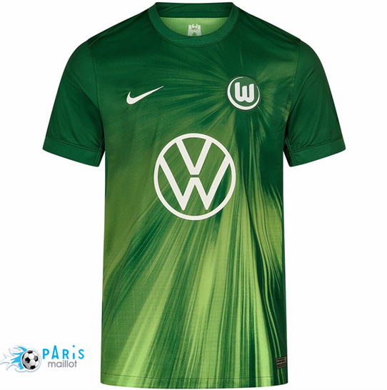 Marque Maillot Foot VfL Wolfsburg Domicile Vert 2025/26