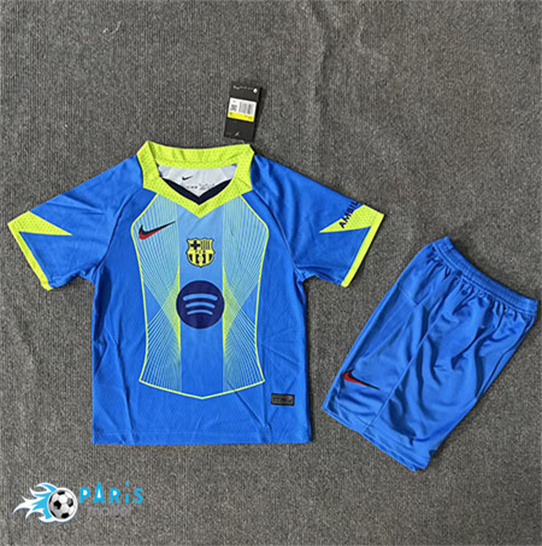 Maillot Foot Barcelone Enfant Bleu 2025/26