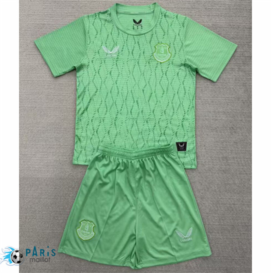 Maillot Foot Everton Enfant Gardien De But Vert 2025/26