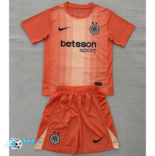 Maillot Foot Inter Milan Enfant Gardien De But orange 2025/26