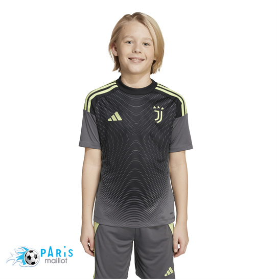 Maillot Foot Juventus Enfant Gardien De But Noir 2025/26