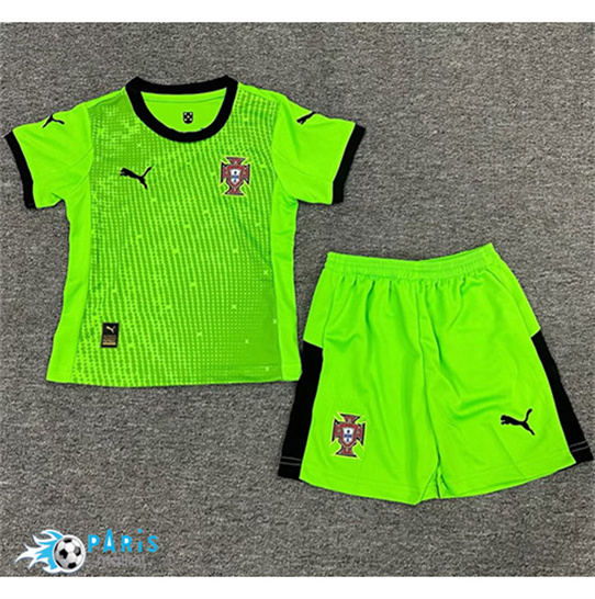 Maillot Foot Portugal Enfant Gardien De But Vert 2025/26