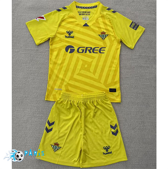 Maillot Foot Real Betis Enfant Gardien de but Jaune 2025/26