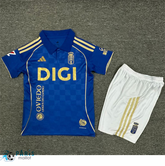 Maillot Foot Real Oviedo Enfant Domicile 2025/26