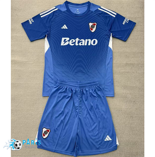 Maillot Foot River Plate Enfant Gardien de but Bleu 2025/26