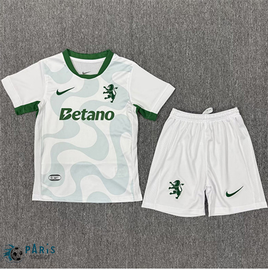 Maillot Foot Sporting CP Enfant Exterieur 2025/26
