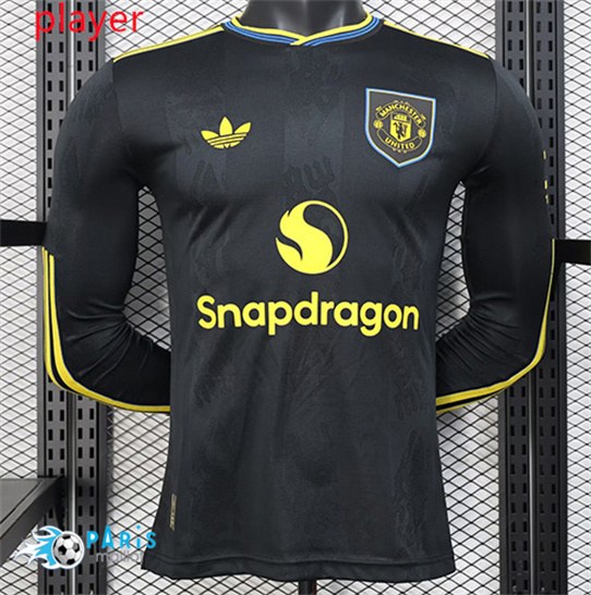 Maillot Foot Manchester United Player Third Manche Longue 2025/26