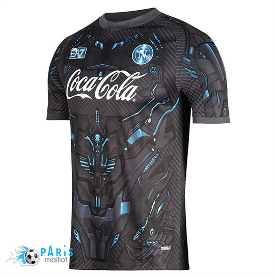Maillot Foot Naples Noir 2025/26