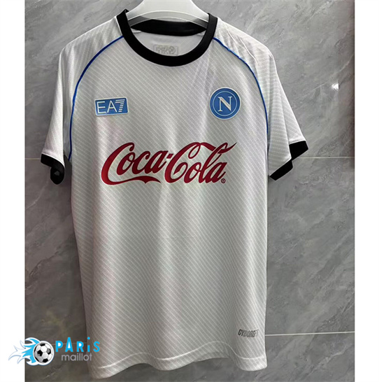 Maillot Foot Naples Training Blanc 2025/26