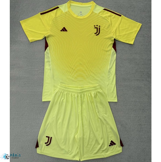 Maillot Foot Juventus Enfant Gardien de but Jaune 2025/26