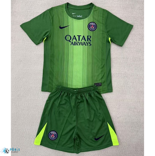 Maillot Foot Paris Saint Germain Enfant Gardien de but Vert 2025/26