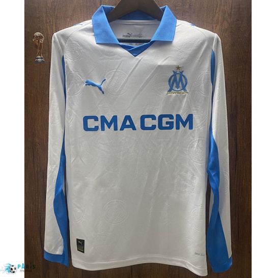 Maillot Foot Marseille Domicile Manche Longue 2025/26